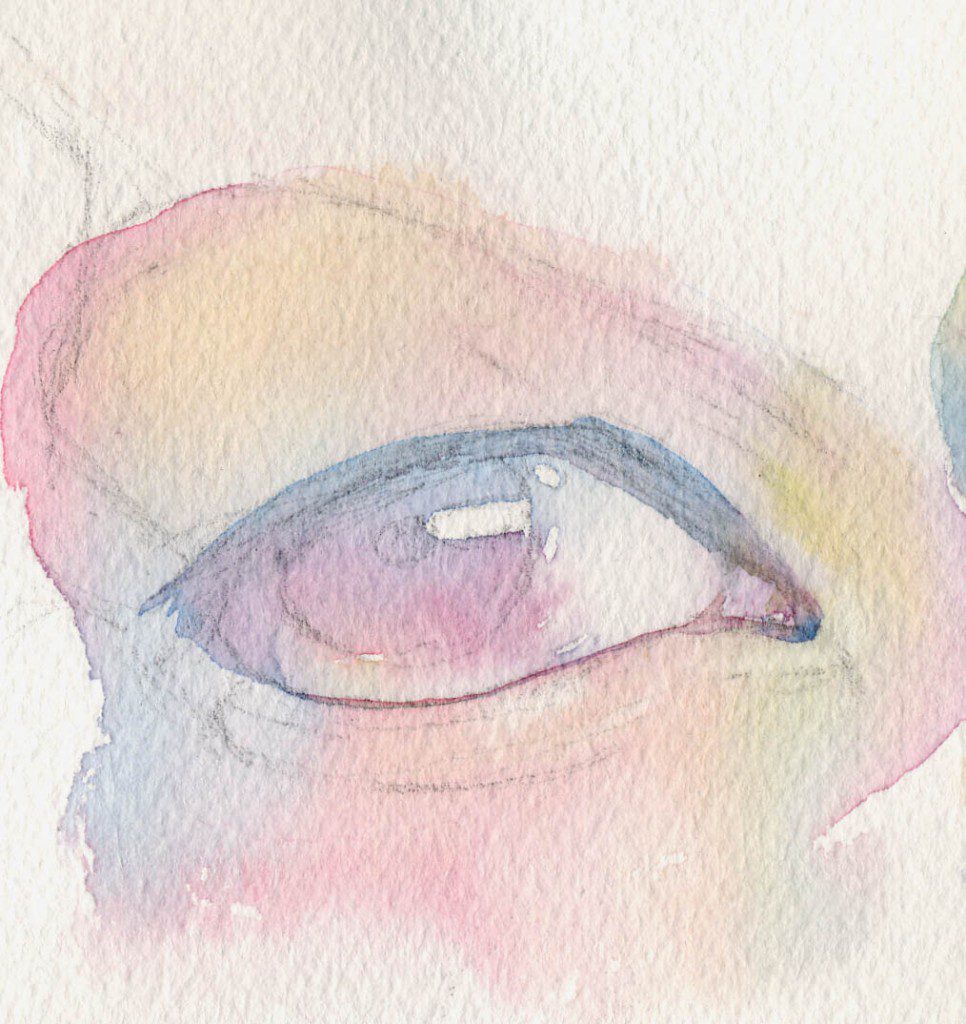 Painting an eye | Jeannie Vodden Art